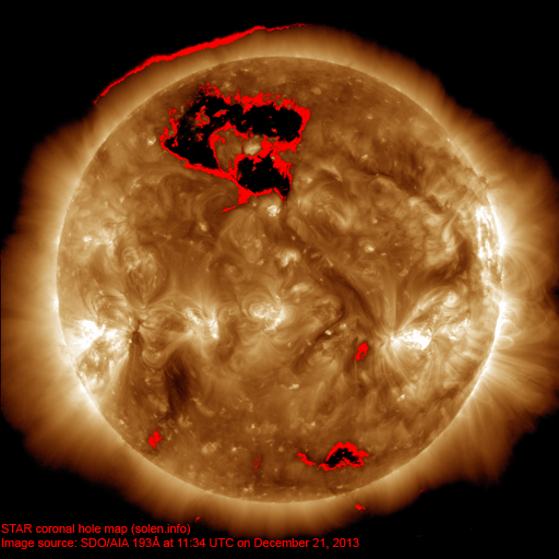 Coronal hole map