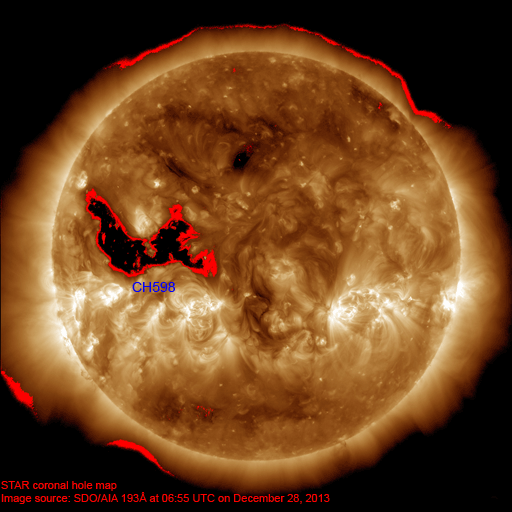 Coronal hole map