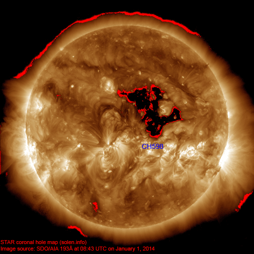 Coronal hole map