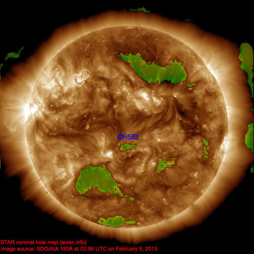 Coronal hole map