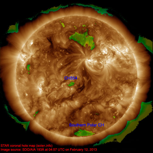Coronal hole map