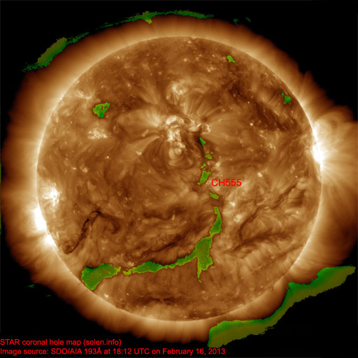 Coronal hole map