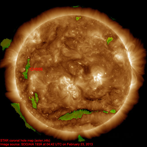 Coronal hole map