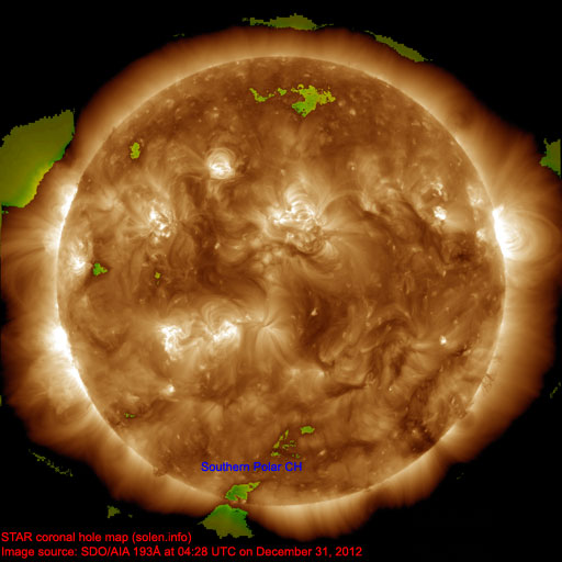 Coronal hole map