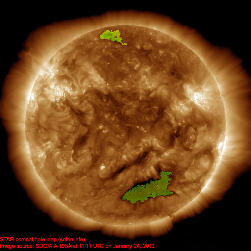 Coronal hole map