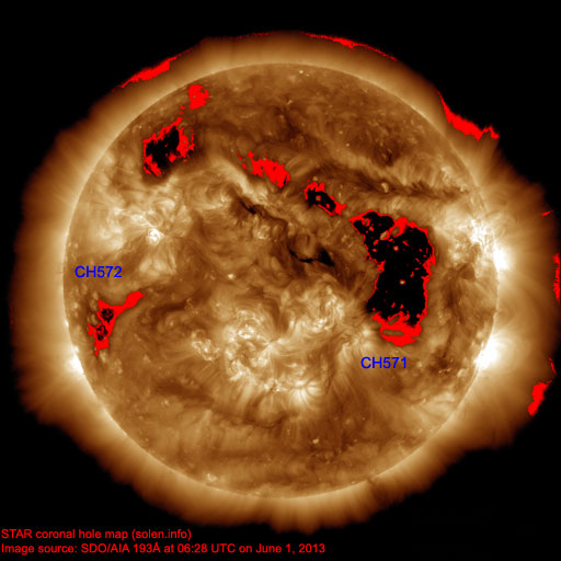 Coronal hole map