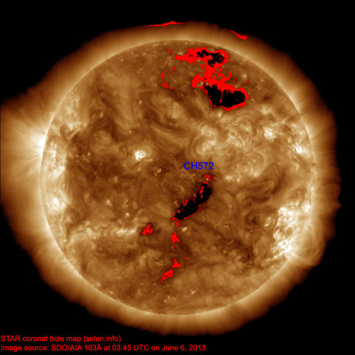 Coronal hole map