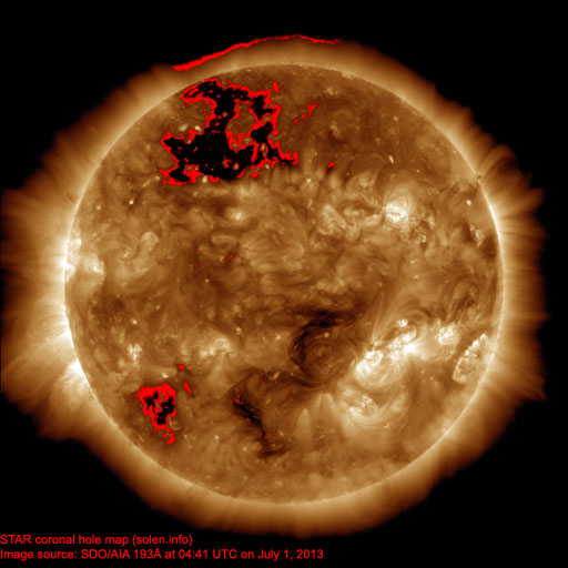 Coronal hole map