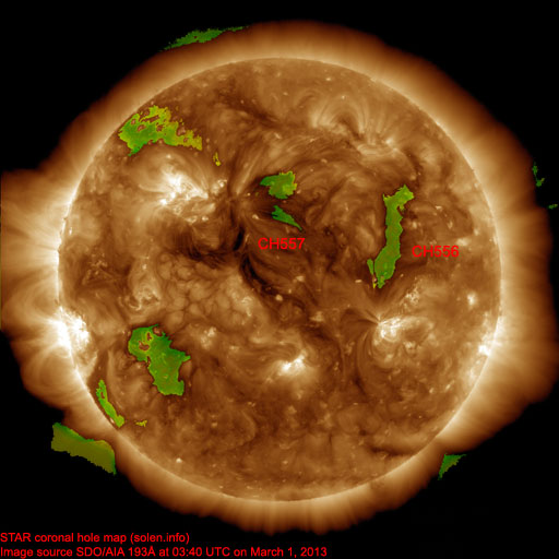 Coronal hole map