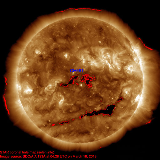 Coronal hole map