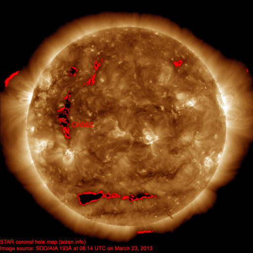 Coronal hole map