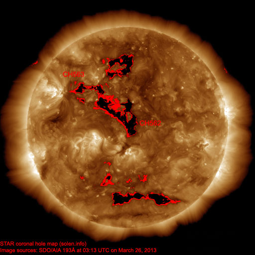 Coronal hole map