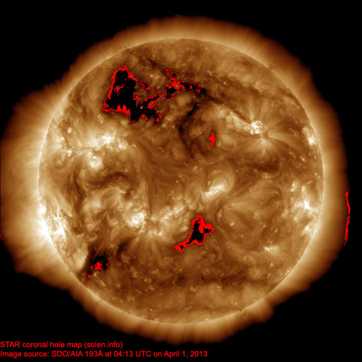Coronal hole map