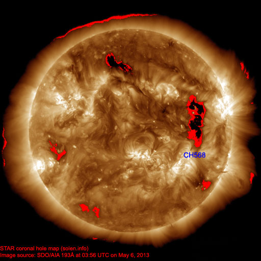 Coronal hole map