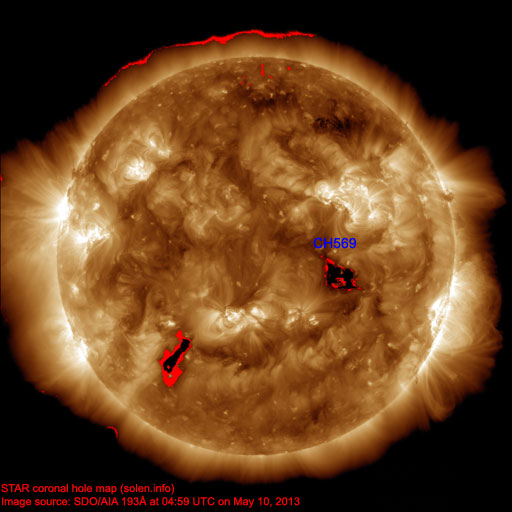Coronal hole map