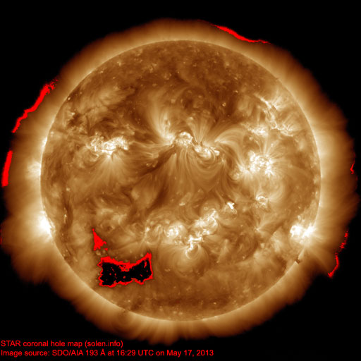 Coronal hole map