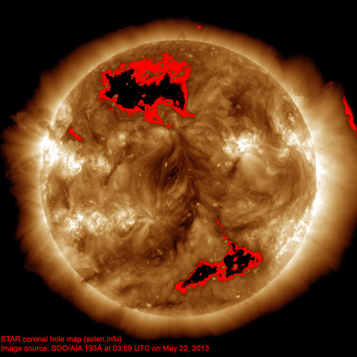 Coronal hole map