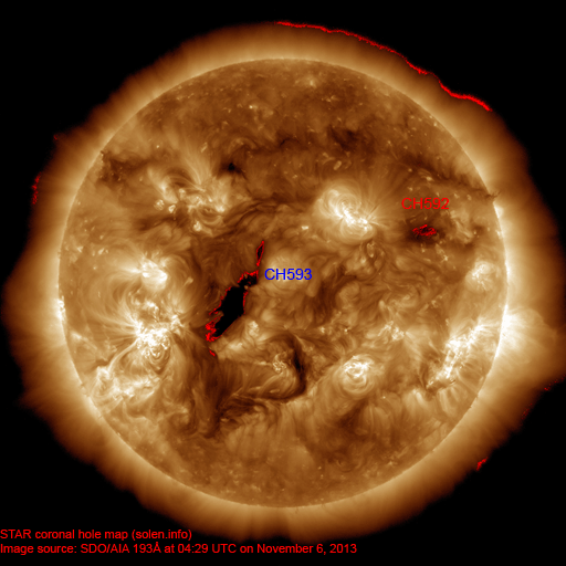 Coronal hole map
