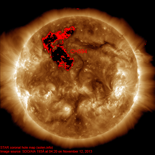 Coronal hole map