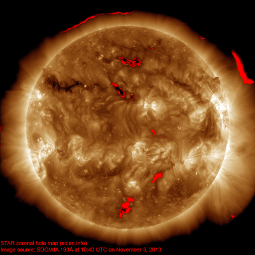 Coronal hole map