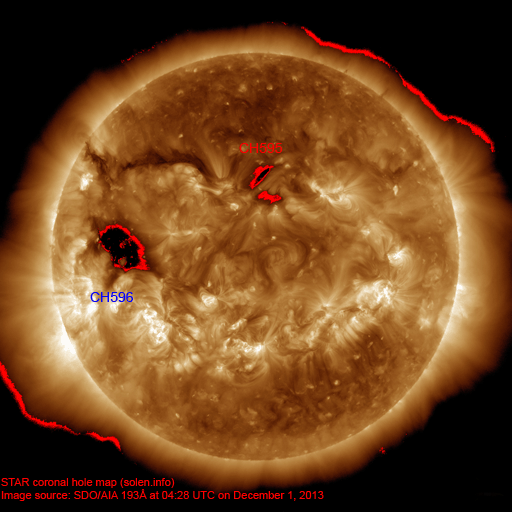 Coronal hole map