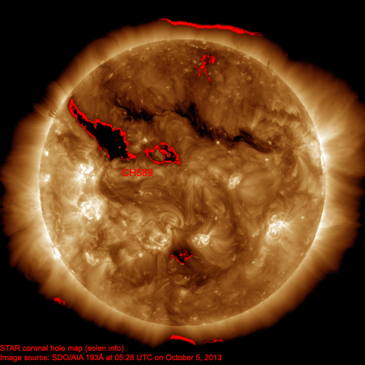Coronal hole map