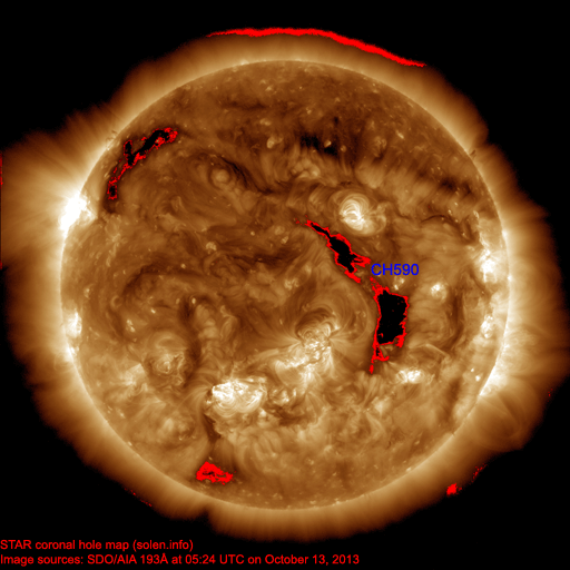 Coronal hole map