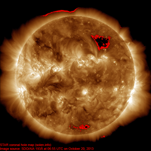 Coronal hole map