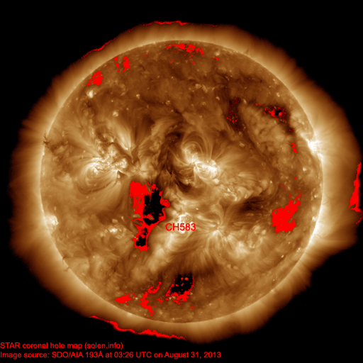 Coronal hole map