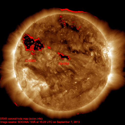 Coronal hole map