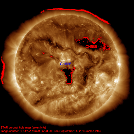 Coronal hole map