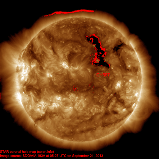 Coronal hole map