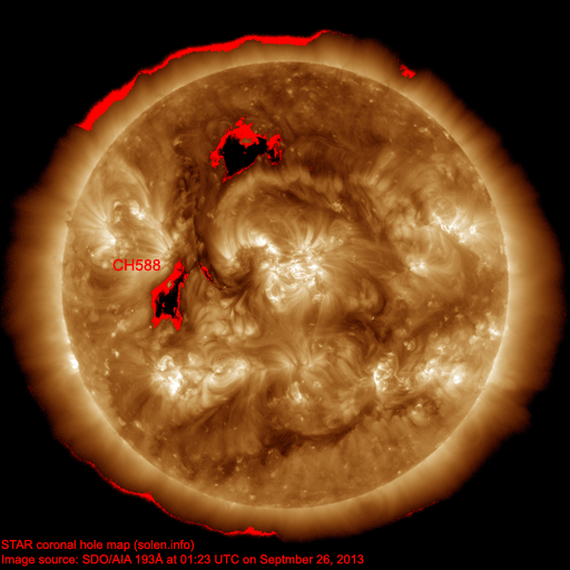 Coronal hole map