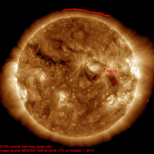 Coronal hole map