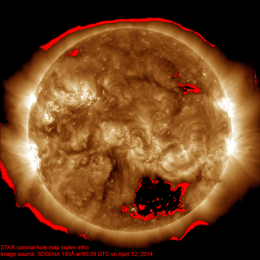 Coronal hole map
