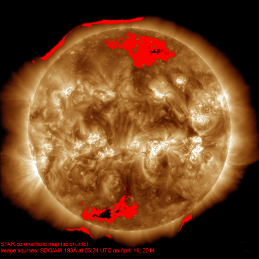 Coronal hole map