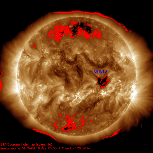 Coronal hole map