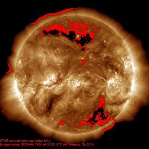 Coronal hole map