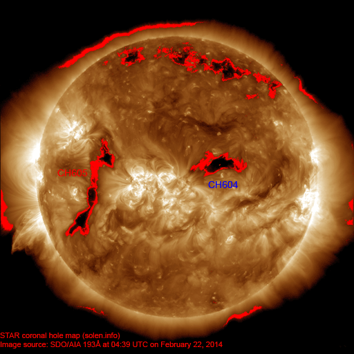 Coronal hole map