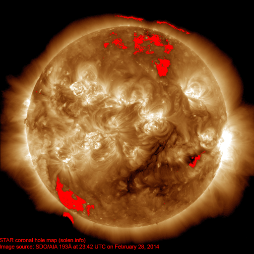 Coronal hole map