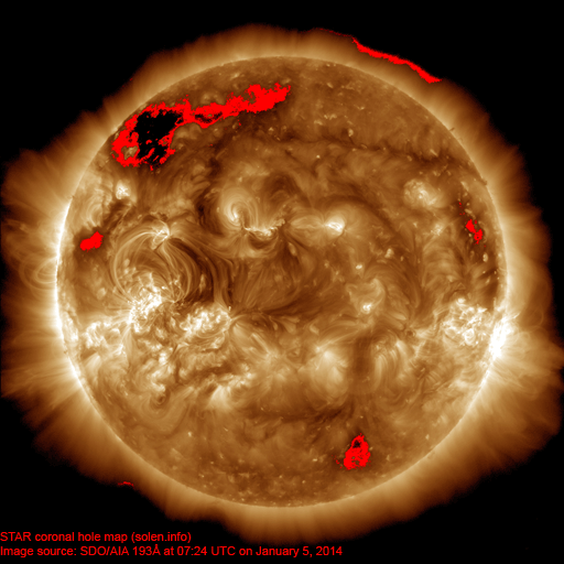 Coronal hole map