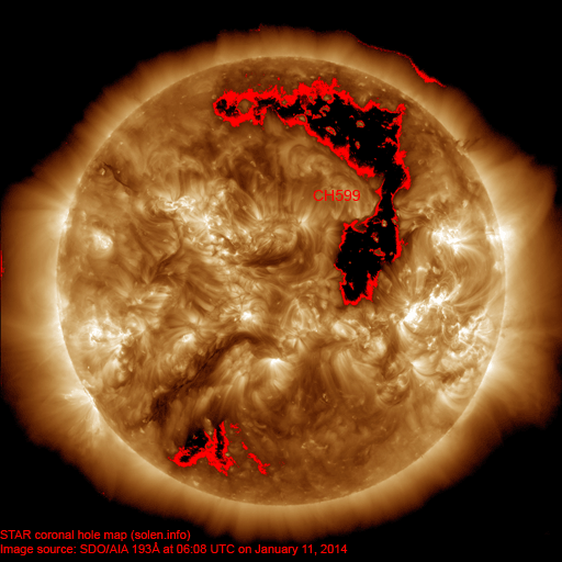 Coronal hole map