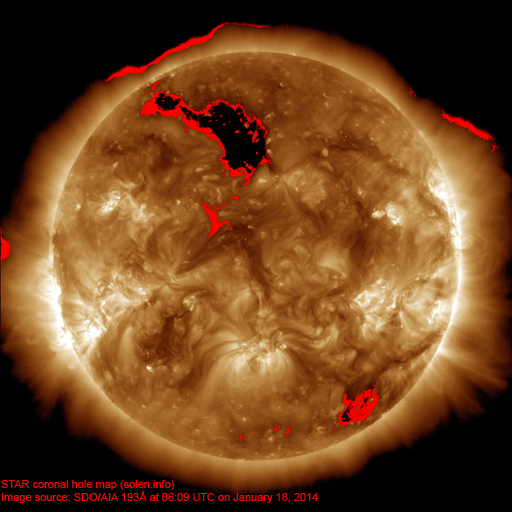 Coronal hole map