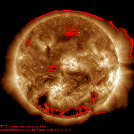 Coronal hole map