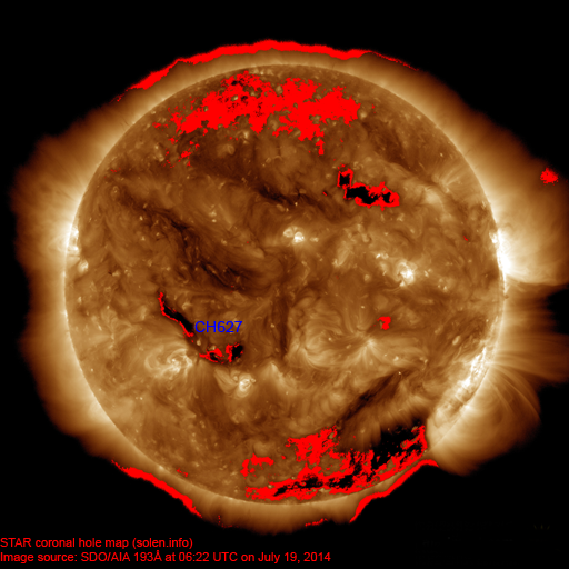 Coronal hole map