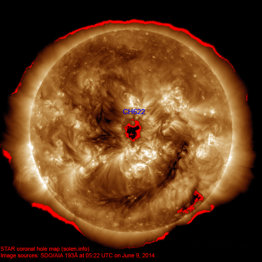 Coronal hole map