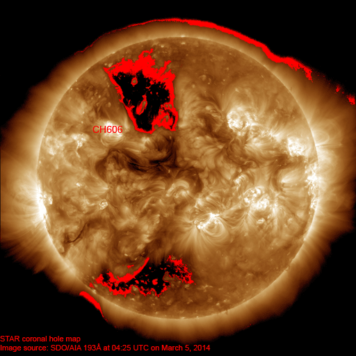 Coronal hole map