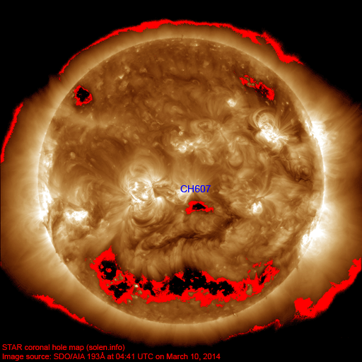 Coronal hole map