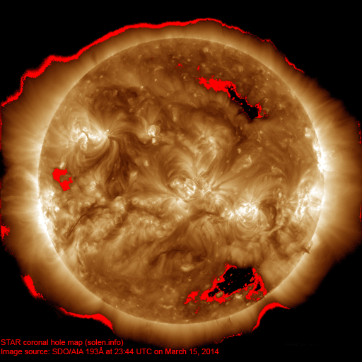 Coronal hole map