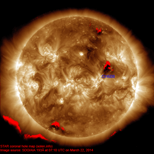 Coronal hole map